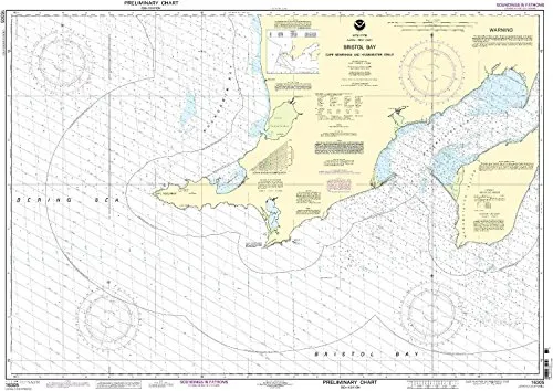 16305 Bristol Bay Nautical Chart - NOAA Approved, On-Demand Printing, NTM Updates Included