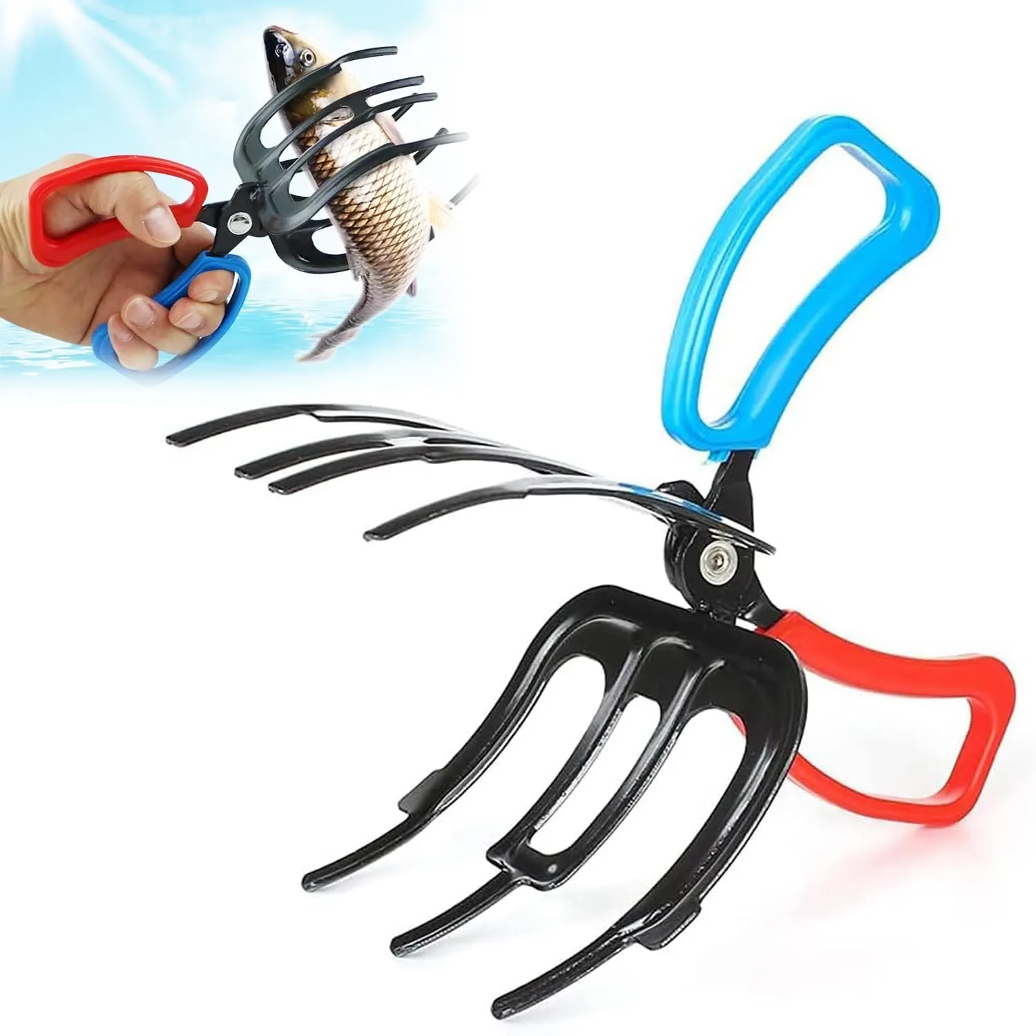 2/3 Claw Metal Fishing Pliers Gripper - Ergonomic, Lightweight, Multifunctional Fish Control Tool