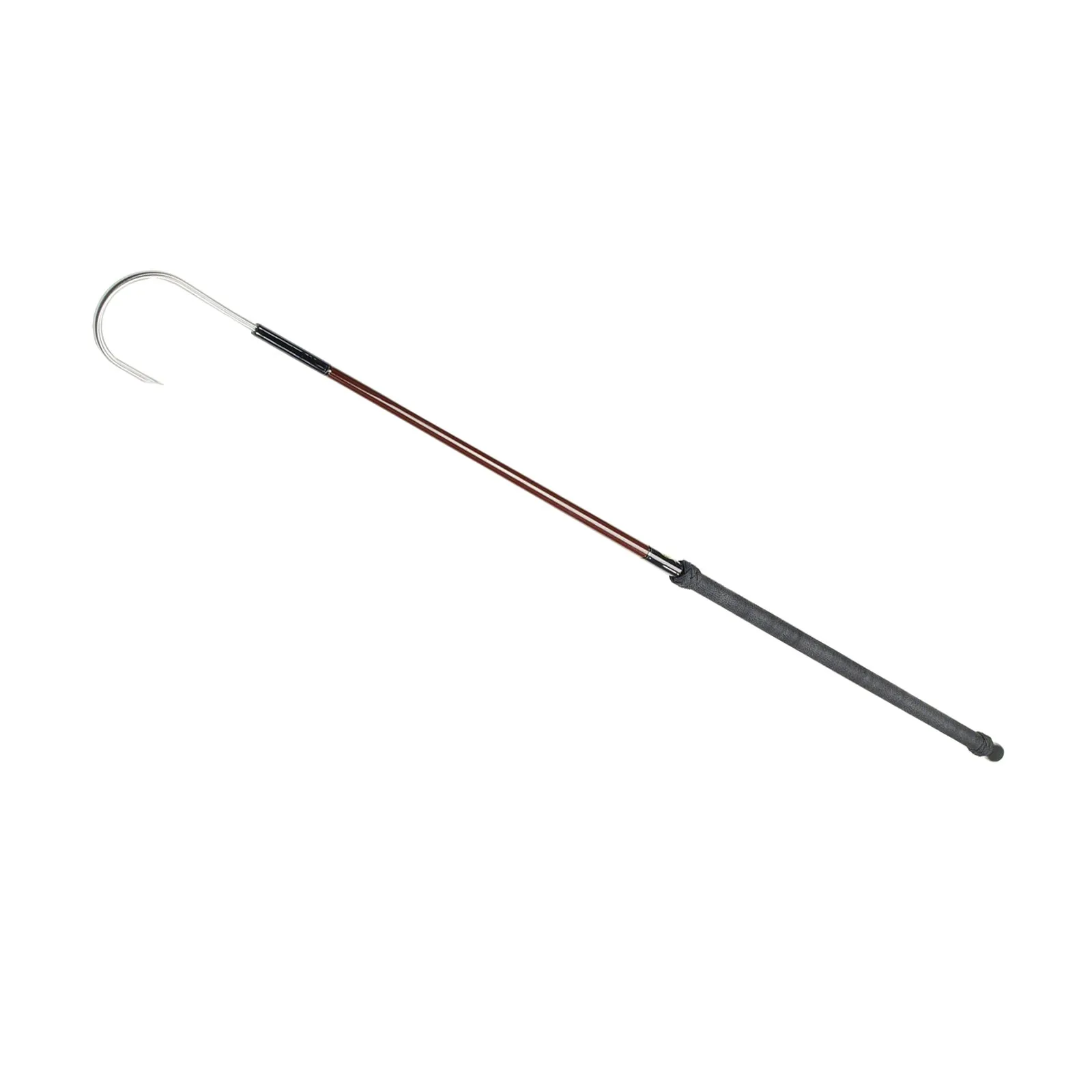 AFTCO GAFFF26BRWN Brown 6-Foot Tapered Fiberglass Gaff with 2-Inch Hook, Super Strong & Lightweight