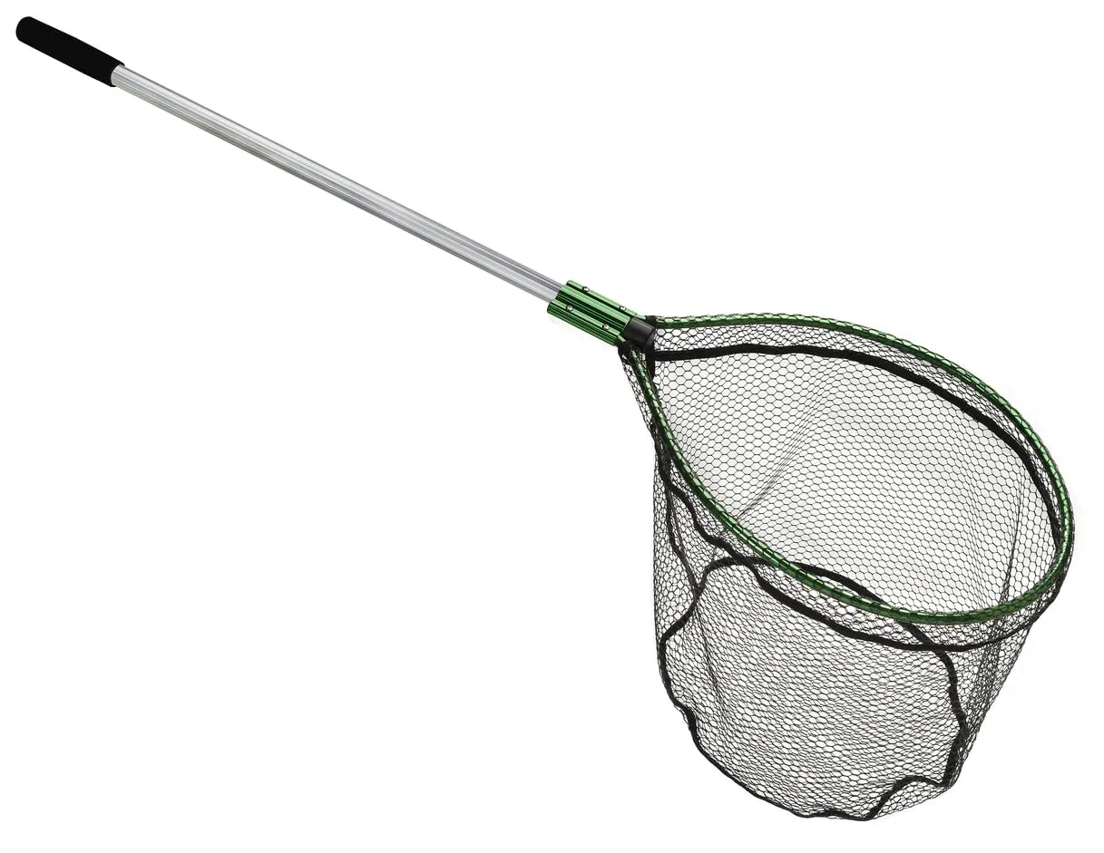 Beckman NetStandard 31'x36' Fishing Net with Quick Storage Handle, Durable PVC, Fish-Friendly