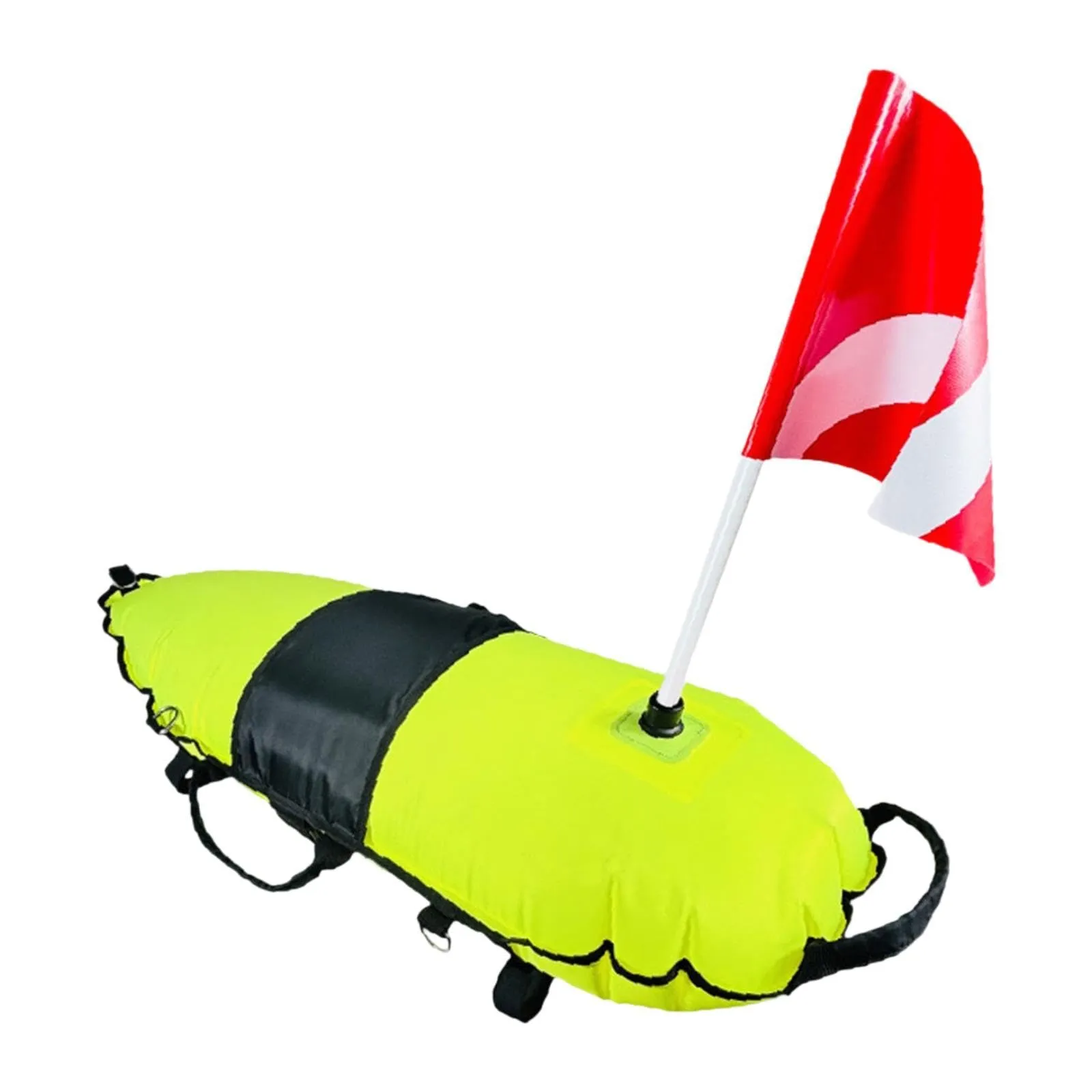 Buoy Float for Scuba Diving, Spearfishing, Freediving, Snorkeling, 98cm Red/White Flag