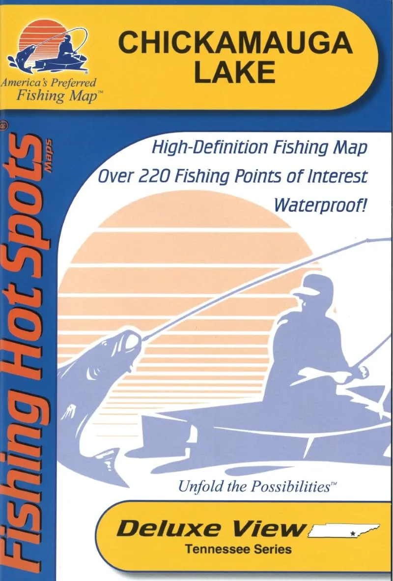 Chickamauga Lake Fishing Map - Quality Panfish & Largemouth Bass, 6 Lakes Access & Tips