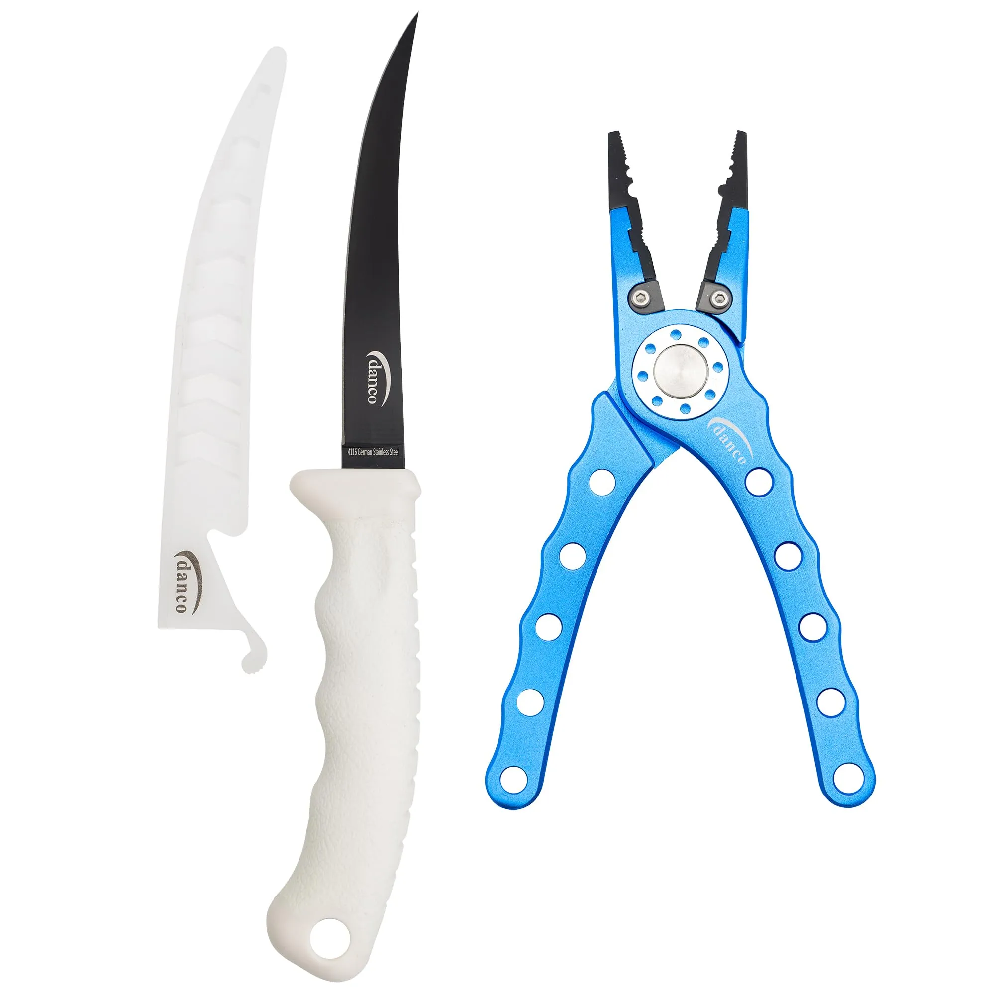 Danco Tournament Plus Knife & Plier Combo - 6-Inch Fillet Knife & 7-Inch Aluminum Pliers