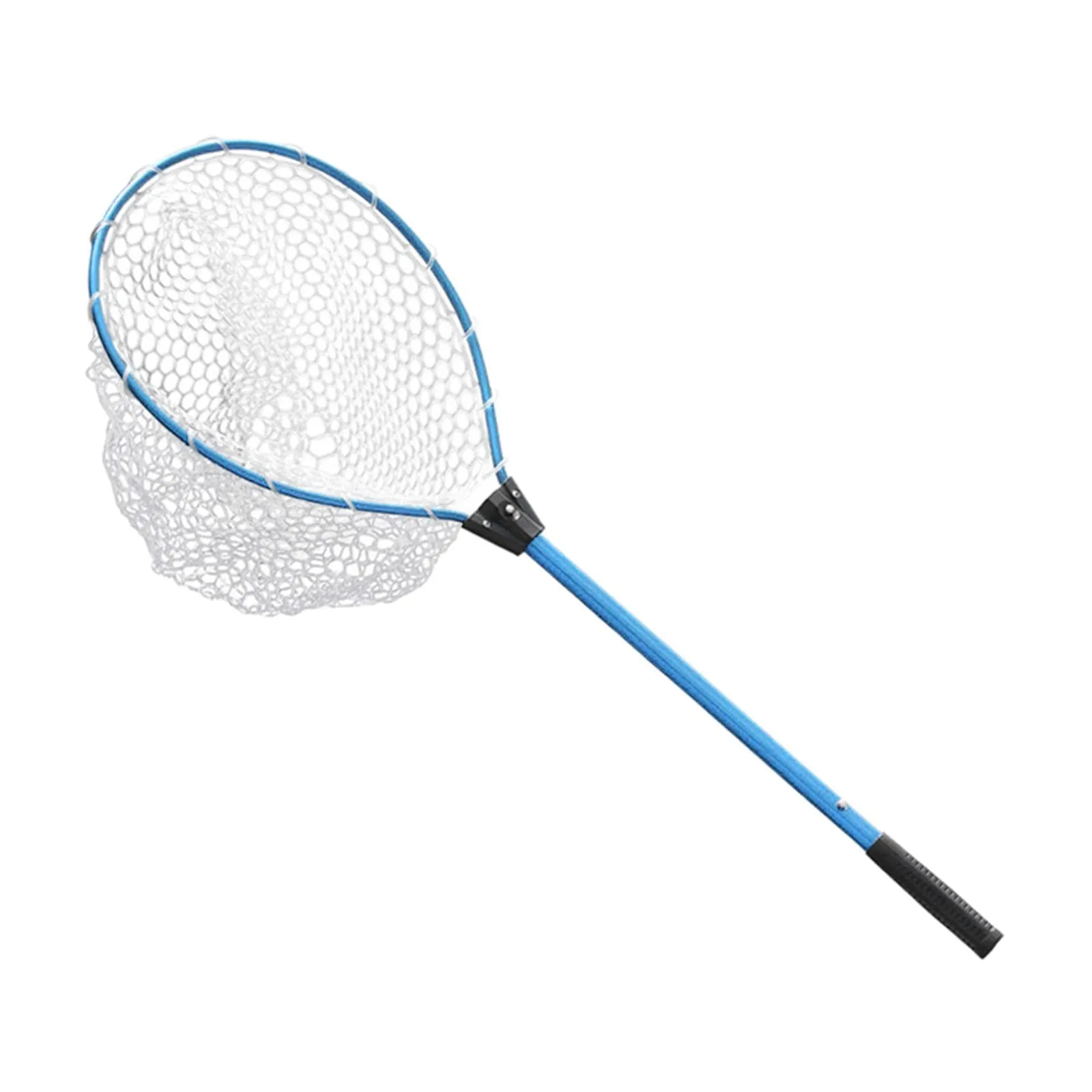 DYNWAVE Collapsible Fishing Landing Net with Telescopic Handle for Saltwater & Freshwater, Blue