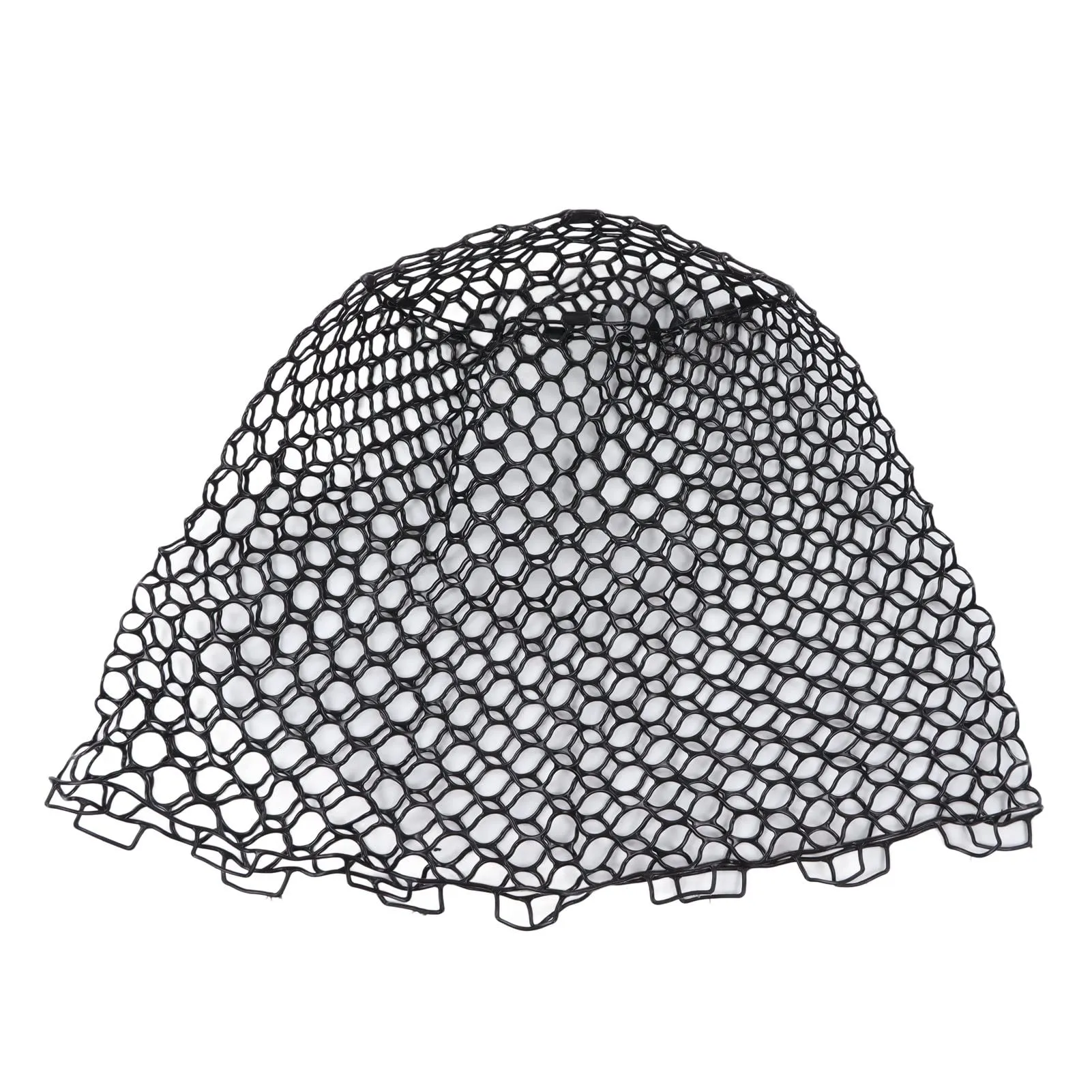 Fishing Net 18.9x21.6in Flexible Black Rubber Landing Mesh for Freshwater & Saltwater Angling