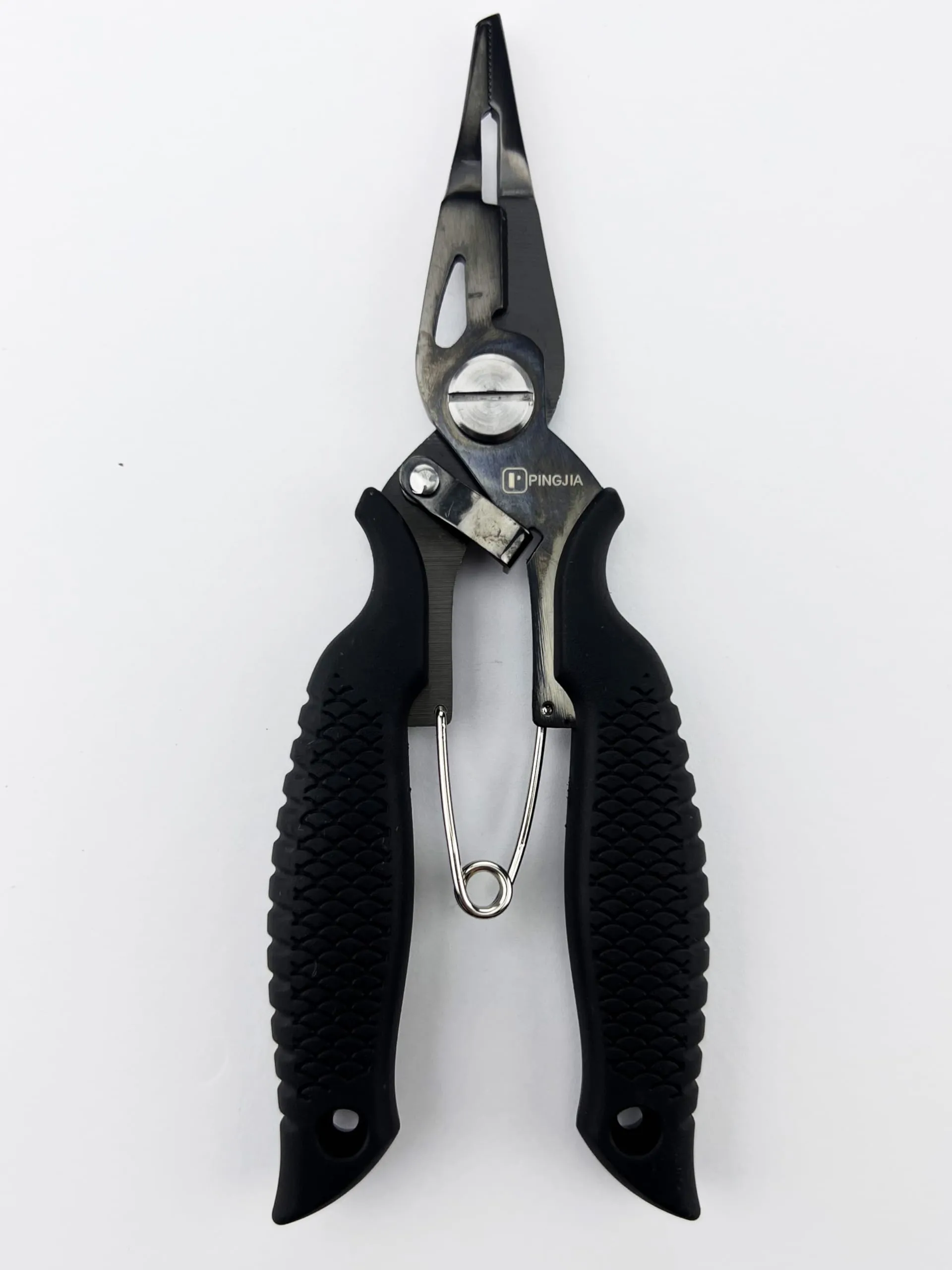 FLP01 Stainless Steel Multifunctional Fishing Pliers, Anti-Slip Grip, Thread Cutting, Outdoor Tool