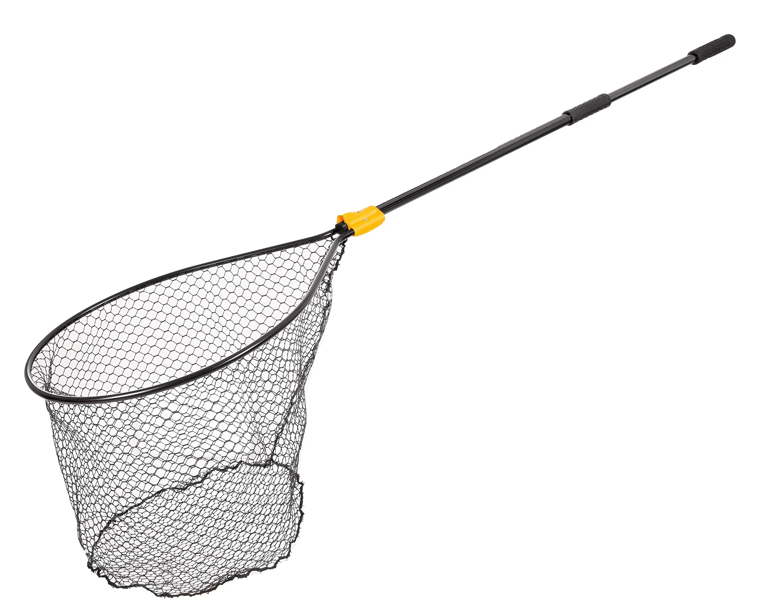 FRABILL Conservation Telescoping Fishing Net 17' X 19' Hoop, 35-60' Handle, Tangle-Free Micromesh