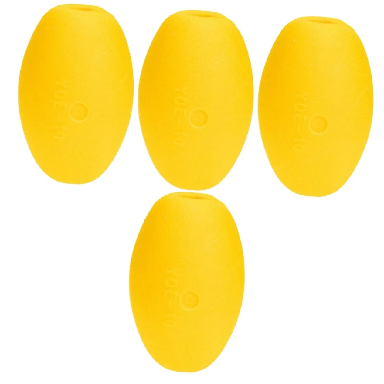 GANAZONO 2pcs Inflatable Kayak Buoy Bumpers, Durable Fishing Floats, Bright Yellow, 17x11.5cm