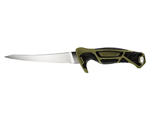 Gerber Controller 6' Freshwater Fish Fillet Knife with Ergonomic Grip and Built-in Sharpener