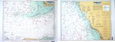 Havanah to Tampa, FL Laminated Nautical Fishing Chart 19.5'x26.5' by Captain Segull