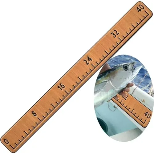 High-Quality 40-Inch EVA Foam Fishing Ruler - Waterproof, Easy to Install, Adhesive Backing