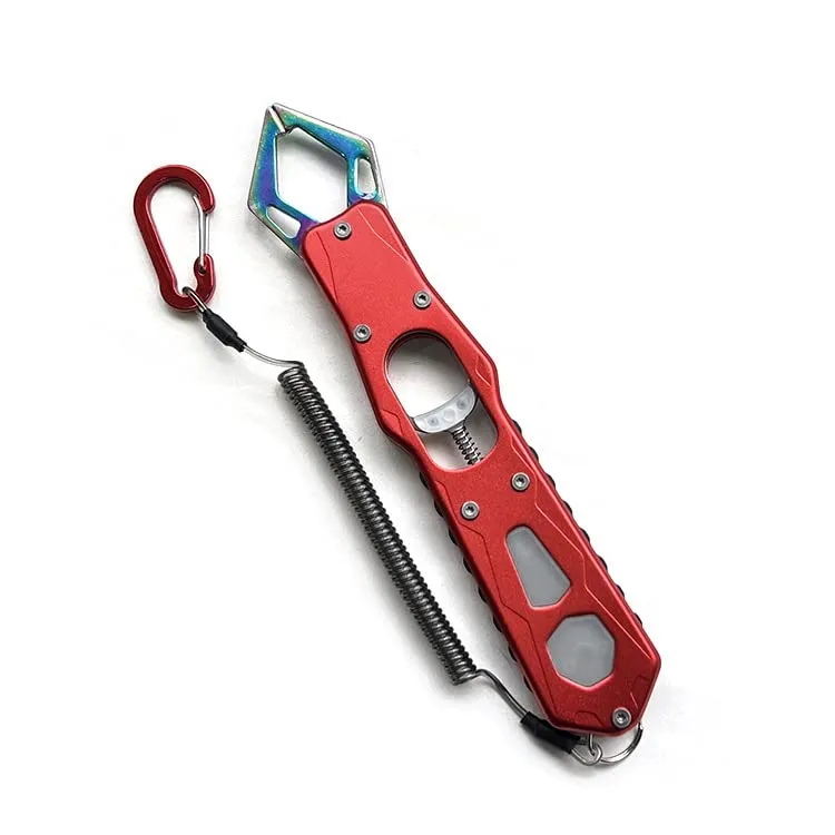 High Strength Stainless Steel Fish Gripper with Lightweight Aluminum Handle - Fishing Tool