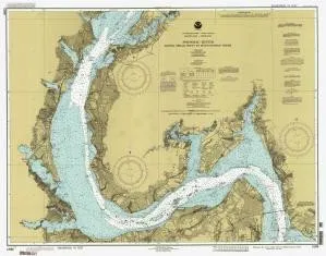 Historical Nautical Chart 12288-04-1993 Potomac River Lower Cedar Point 1933 by OceanGrafix