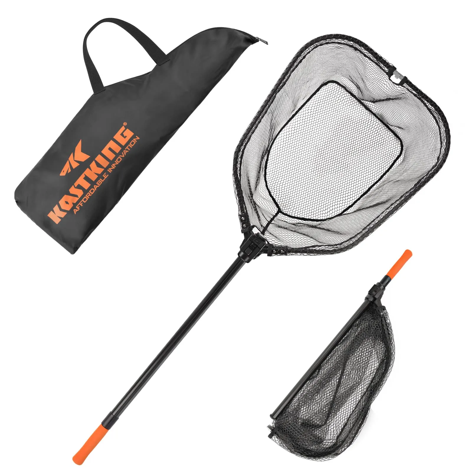 KastKing Brutus Fishing Net, Foldable & Extendable, Lightweight EVA Handle, Holds up to 44lbs