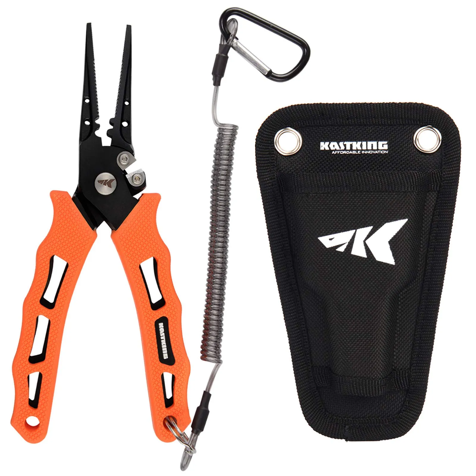 KastKing Cutthroat 7' Fishing Split Ring Pliers, 420 Stainless Steel, Saltwater Resistant Tools