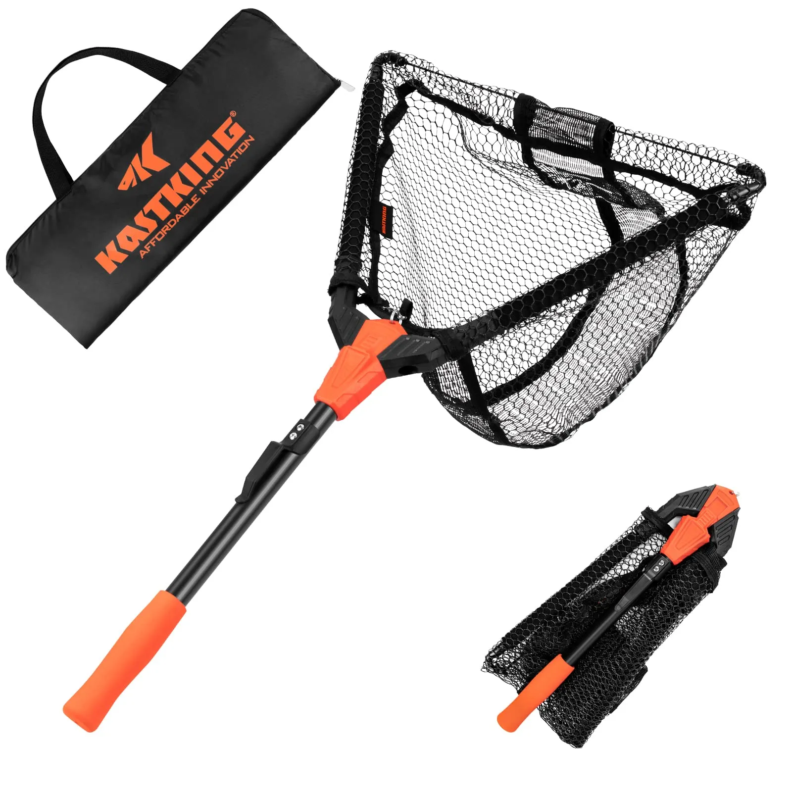 KastKing Pontus Fishing Net, Lightweight Foldable Design with Length Scale & Aluminum Handle