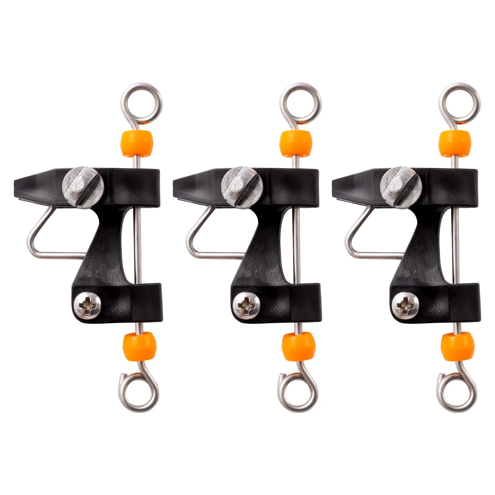 LEOSTEP 3-Pack Outrigger Release Clips for Fishing, Durable Stainless Steel, Adjustable Tension