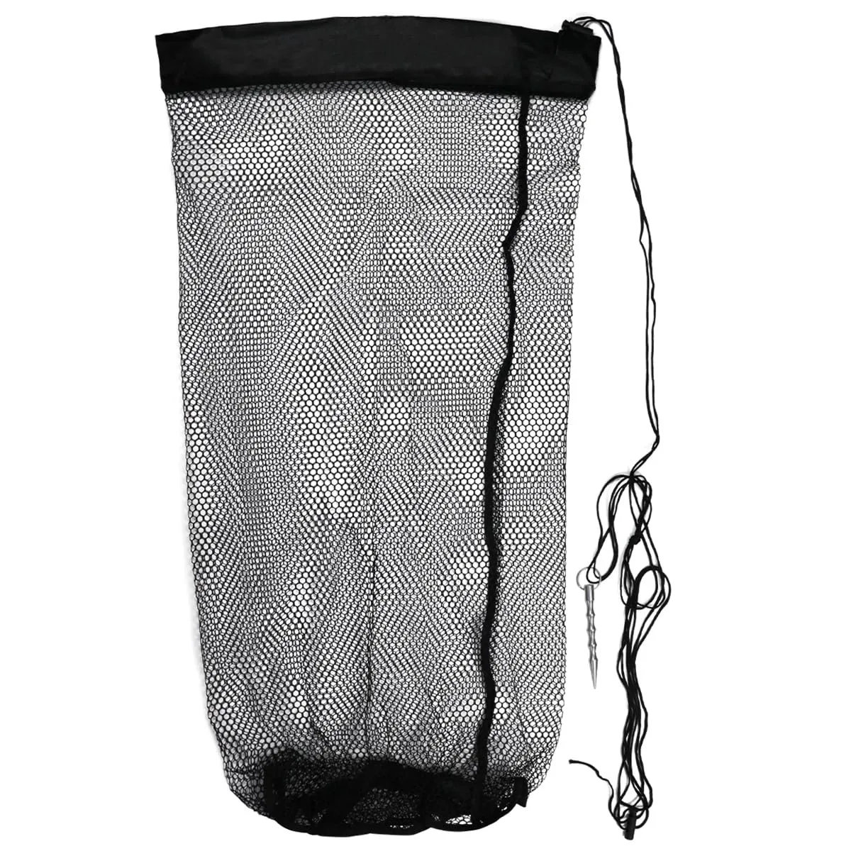 Mesh Bags Fishing Net Bag 41.1'x20.8' with Ground Nail Lightweight Fish Catching Basket