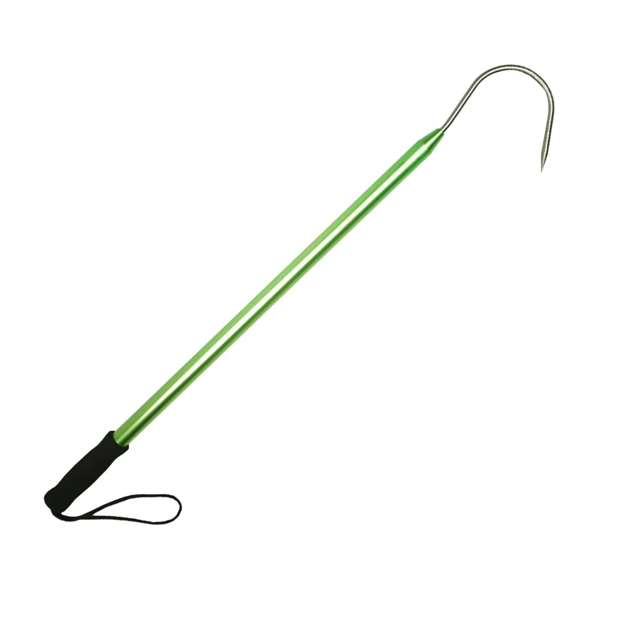 Muzzy 24-Inch Gaff with Durable Aluminum Handle, Tough Steel Hook, Green Foam Grip