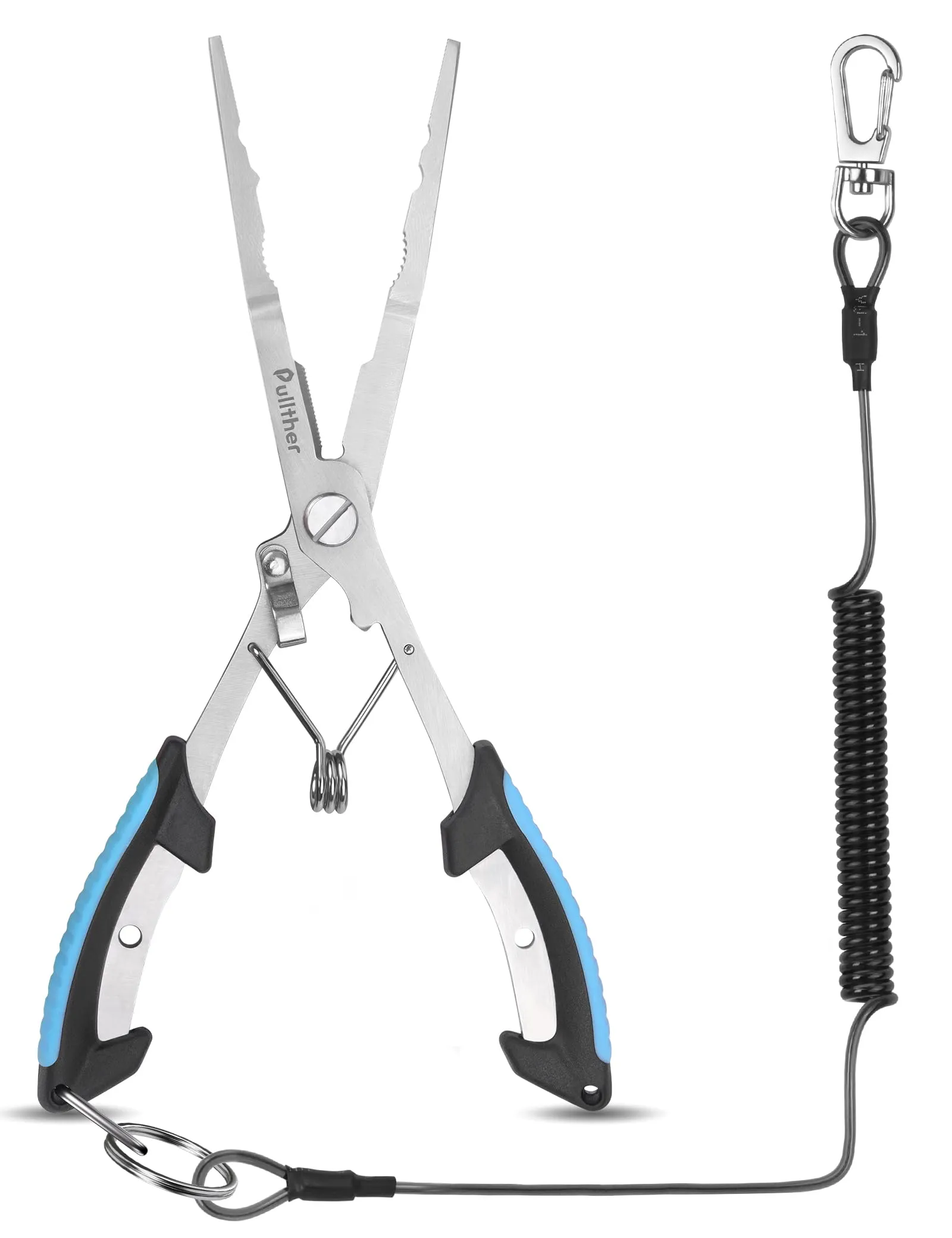 Needle Nose Fishing Pliers with Nonslip Grip, Hook Remover, Durable Stainless Steel Multitool