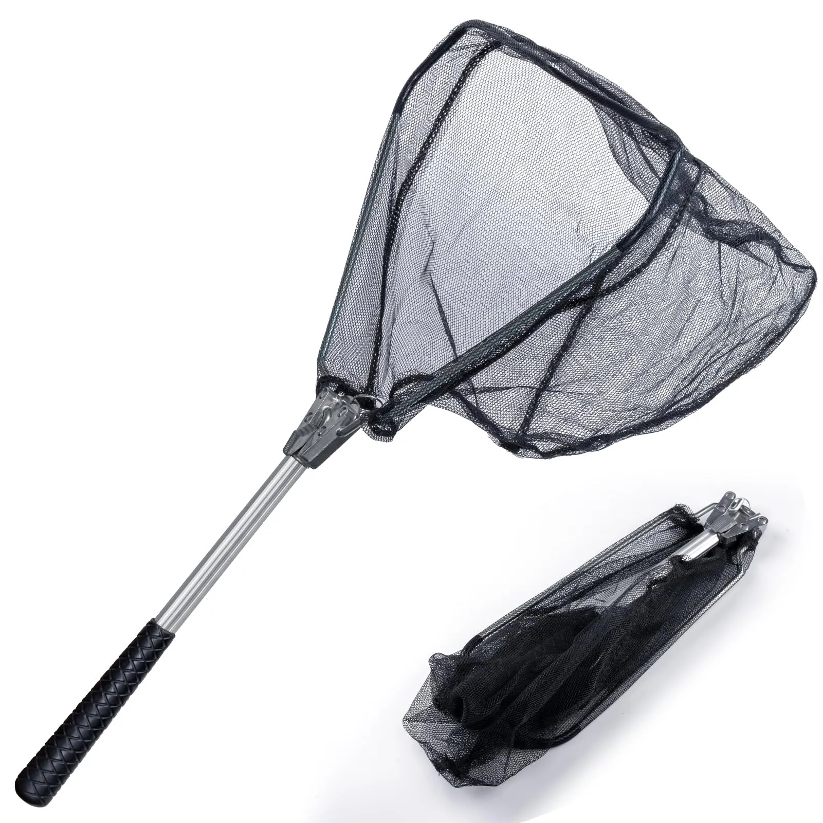 Neween Fishing Net with Hook-Proof Design, Adjustable Telescopic Landing Net, 21.7' Length