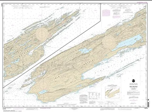 NOAA Chart 14976 Isle Royale - Water-Resistant Nautical Map by East View Geospatial