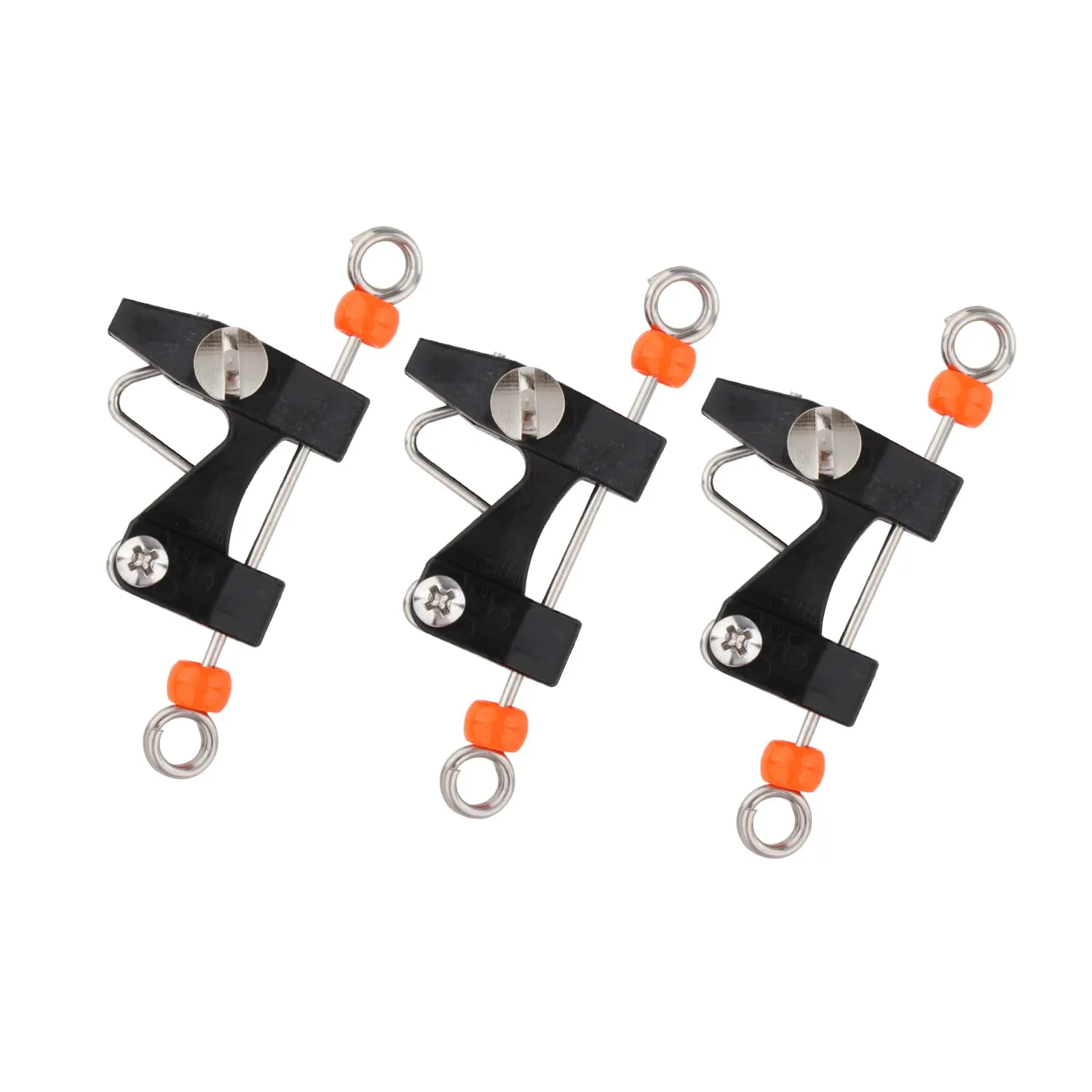 Outrigger Release Clips, 3-Piece Adjustable Downrigger Fishing Clips with High Visibility Beads