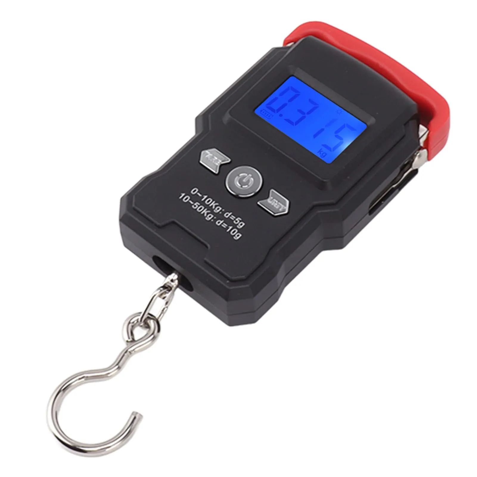 Portable Handheld Electronic Scale, USB Rechargeable, 50kg Capacity, Lightweight ABS Design