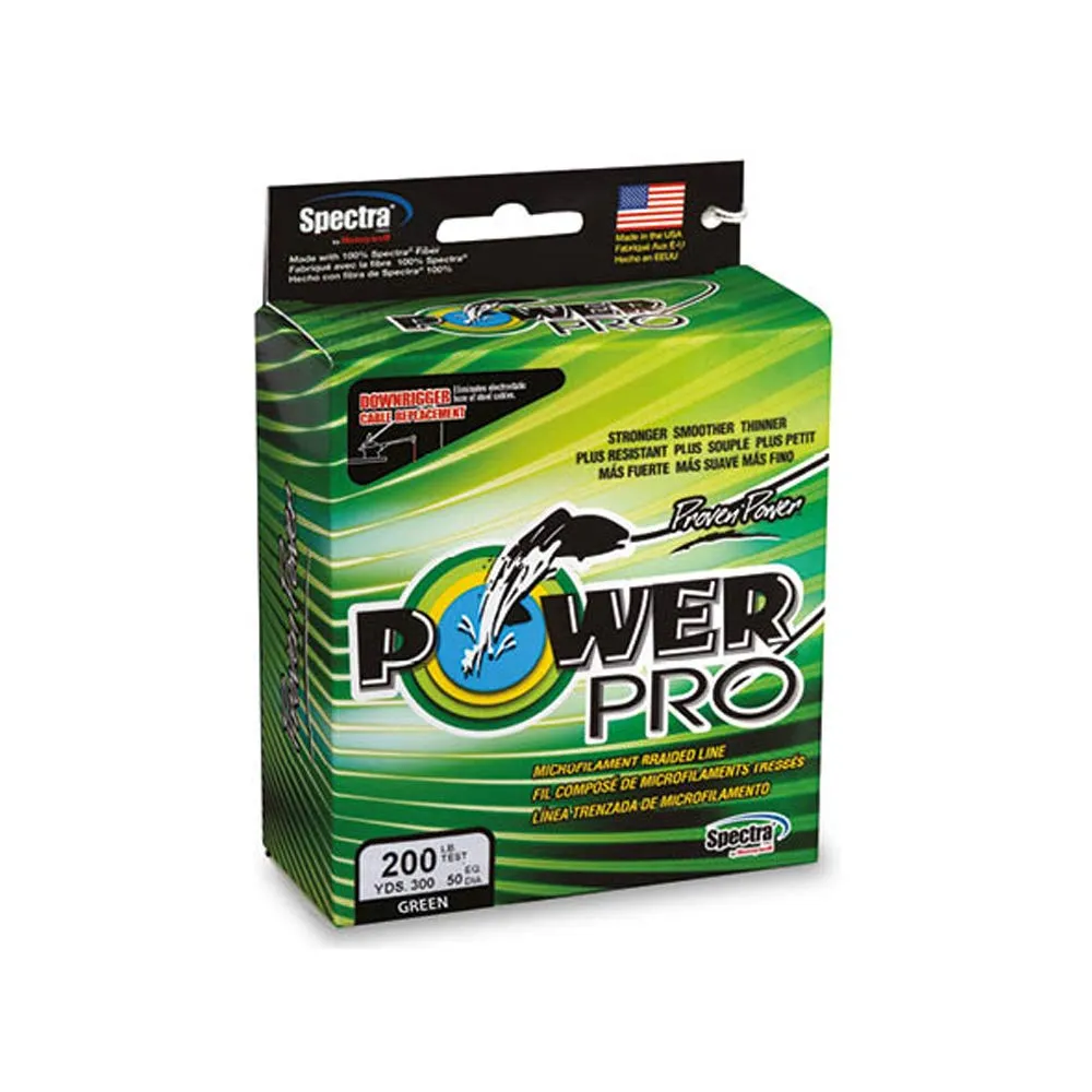 Power Pro 200-100-DW Downrigger Cable, Strong Braided Line for Freshwater & Saltwater Fishing