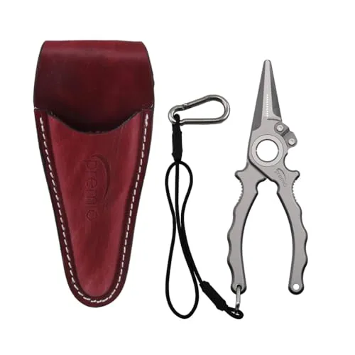 Premio 6.5' Titanium Fishing Pliers with Side Cutters & Sheath