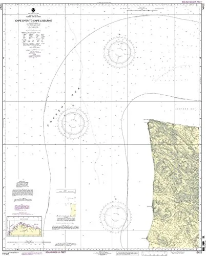 Print-On-Demand Nautical Chart Cape Dyer to Cape Lisburge 5th Ed 1:50000 NOAA Approved