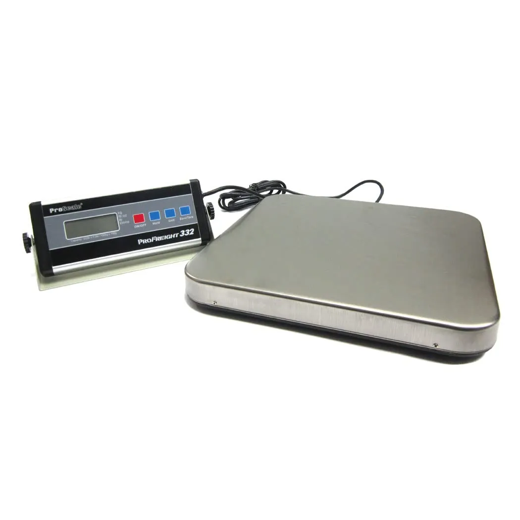 ProScale SCPROSHIP332 332 lb Capacity Scale with Stainless Steel, LCD Display, Auto-Off Function