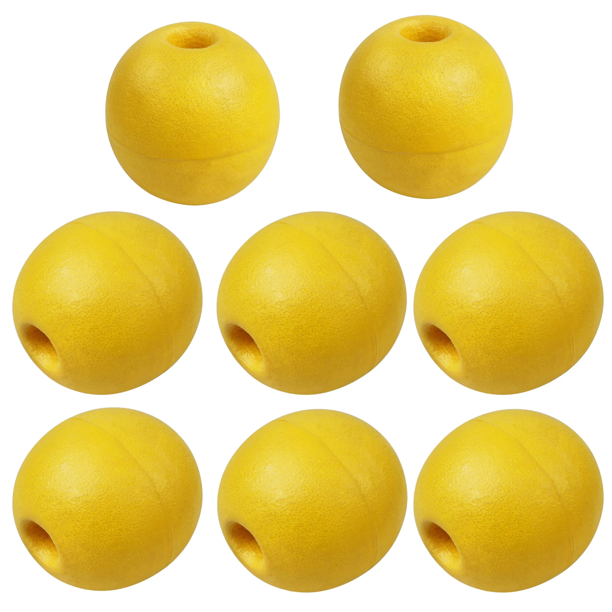 Rope Floats Marine Buoys for Fishing, Crabbing, Kayaking - 4pcs/8pcs High-Visibility Yellow