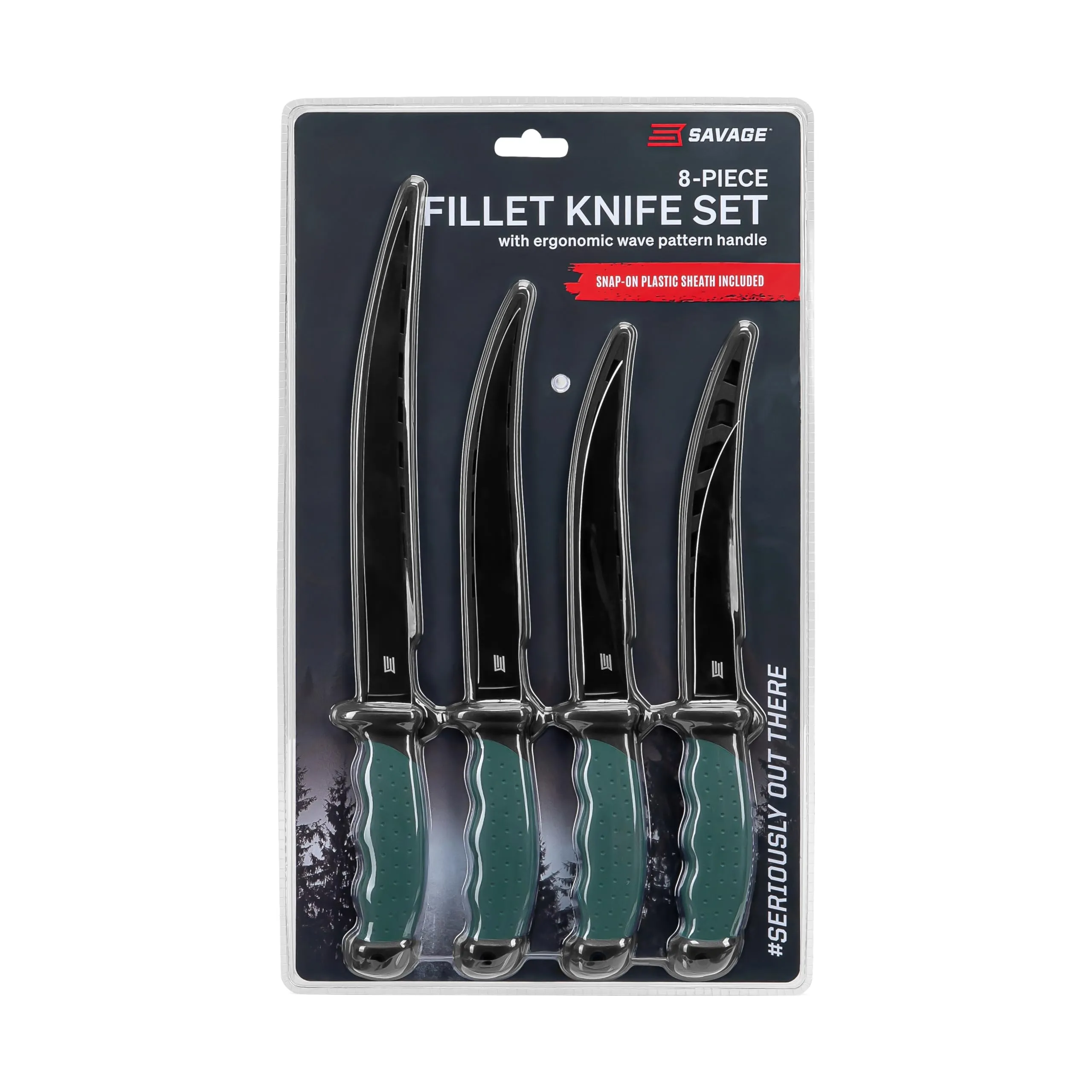 Savage Angler 4PK Fishing Knife Set