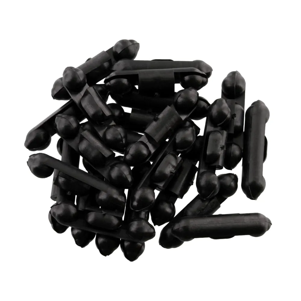 Scotty #1008-24-BK Stoppers for Line Releases & Auto Stop, 24-Pack - Black