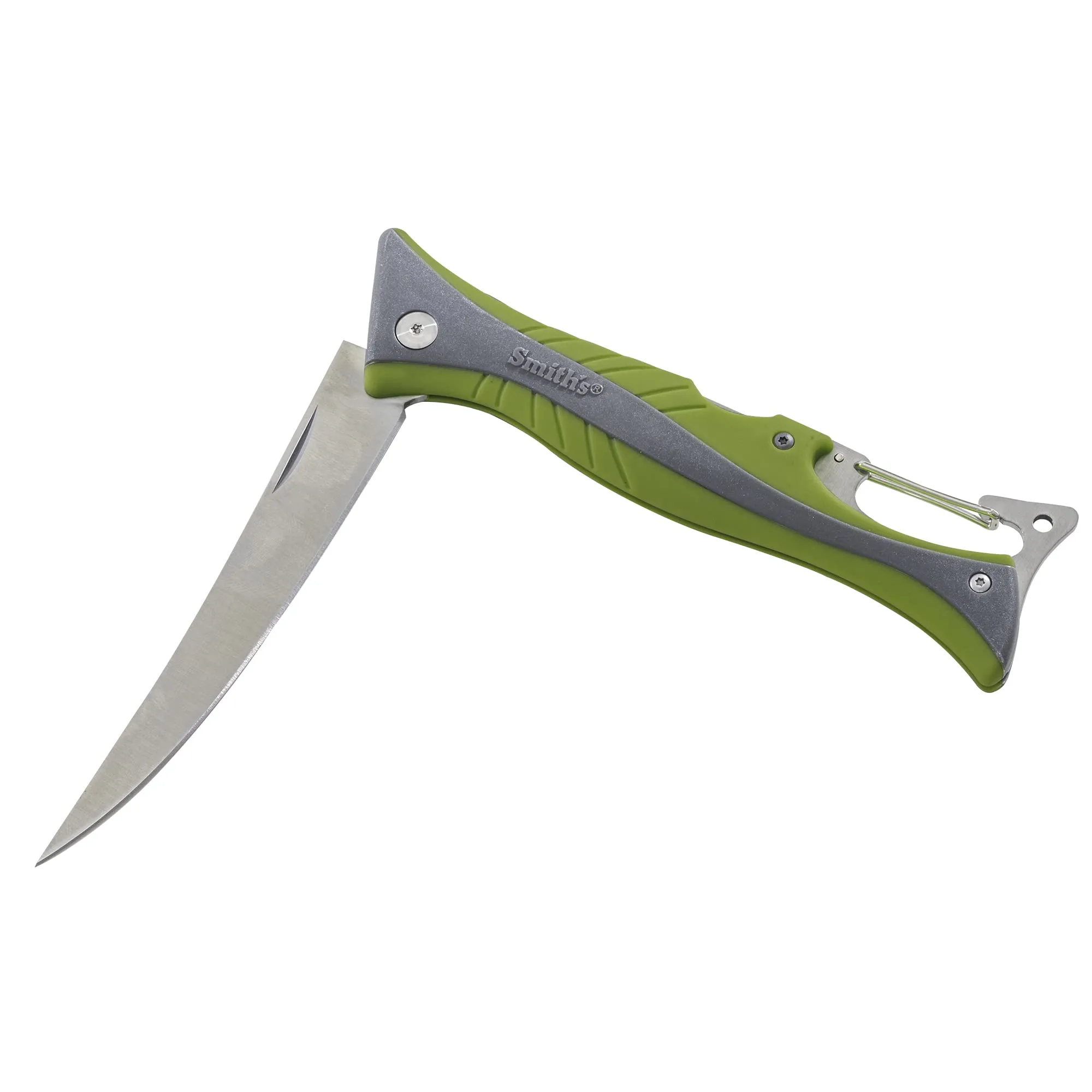 Smith’s RegalRiver 4-Inch Folding Flex Fillet Knife – Green – Stainless Steel Locking Blade