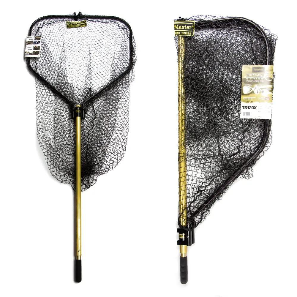 StowMaster TS120X Tournament Series Landing Net - 30x32' Gold/Black, 120' Telescoping Handle