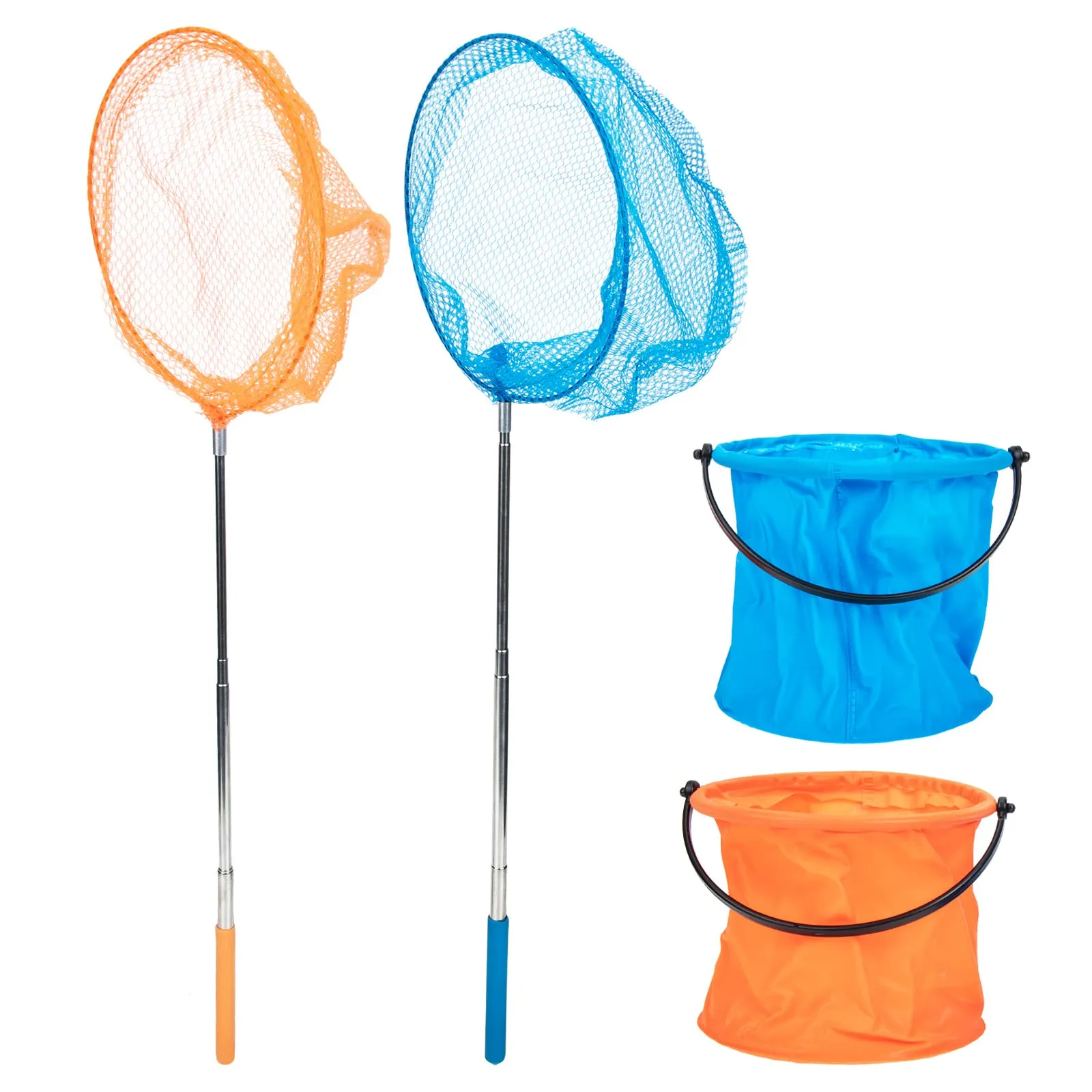 TENDYCOCO Telescopic Fishing Net Set for Kids – Butterfly, Shrimp & Fish Catcher – 83x19.5cm