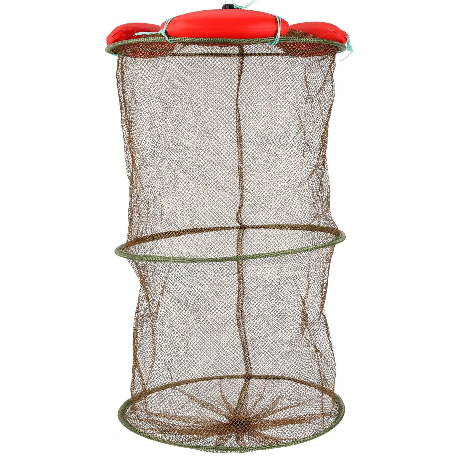 Toddmomy Collapsible Fishing Net, Floatable Wire Mesh Basket, Durable Nylon, Portable Design