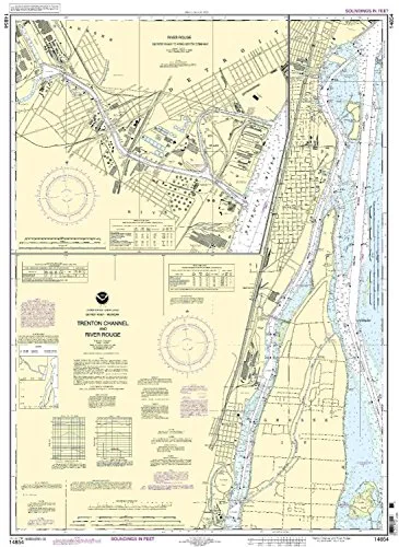 Trenton Channel & River Rouge NOAA Nautical Chart - Up-to-Date, Coast Guard Approved, On-Demand