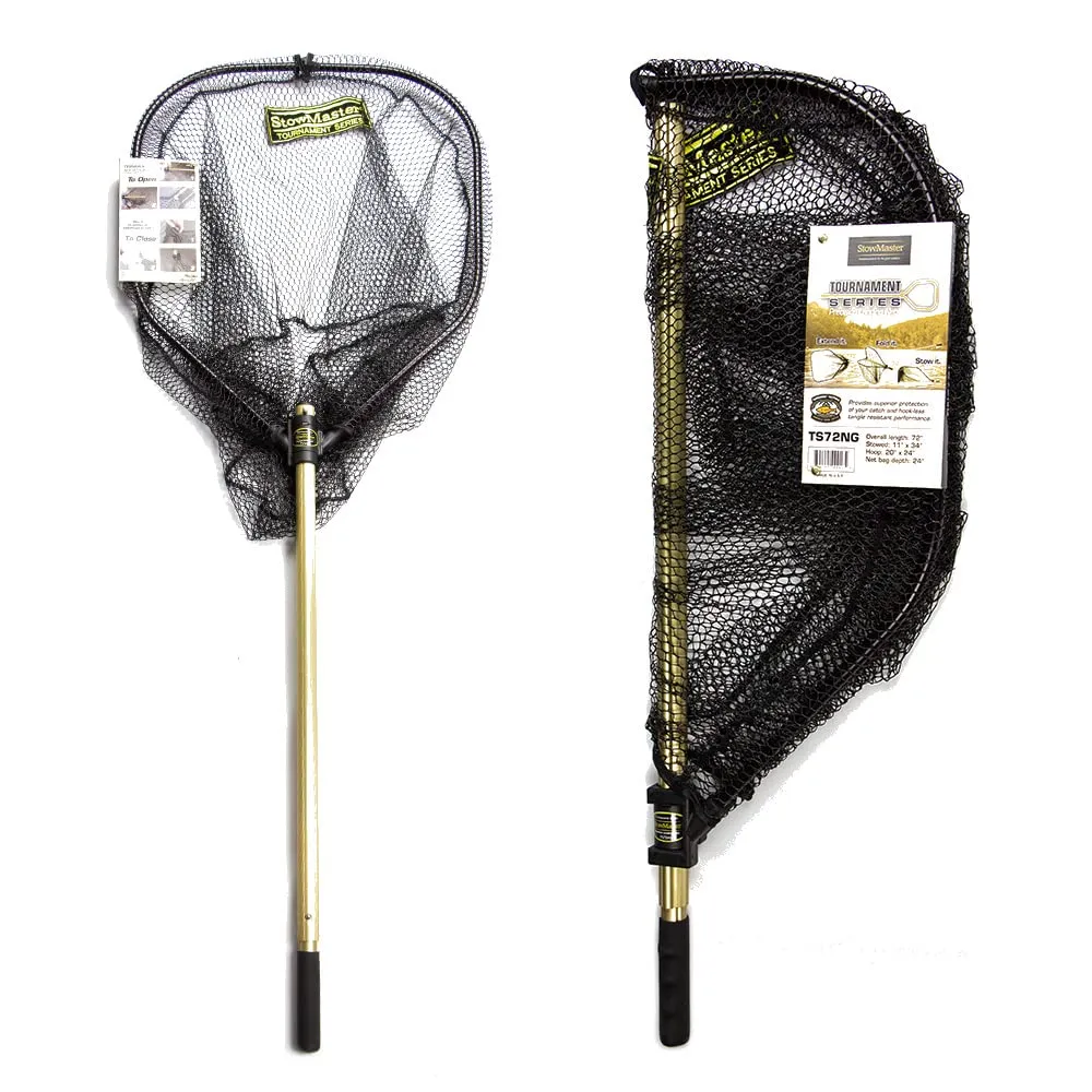 TS72NG Tournament Series Precision Landing Net - Gold/Black, 20'x24' Hoop, 72' Total Length