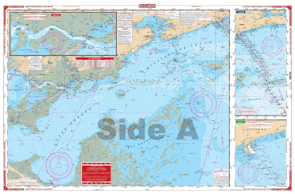 Waterproof Charts 40 Lake - Ponchartrain to Gulfport Standard Navigation